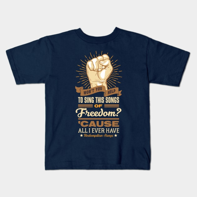 Redemption Quote Kids T-Shirt by renatodsc